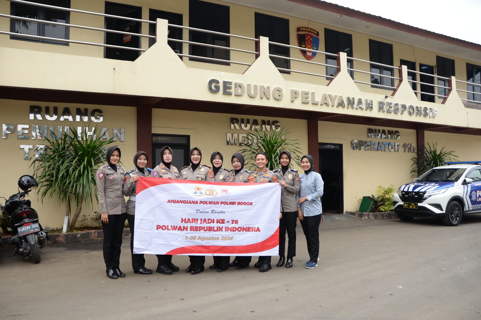 Rangkaian Giat Dalam Rangka HUT Polwan ke-76 TH Anjangsana Ke Polwan Polres Bogor Yang Sudah Purna Tugas
