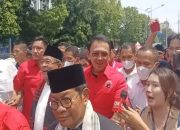 Teriakan Pendukung Menggema Memanggil Nama Ahok Saat Parade Ke KPU