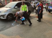 Polsek Kemang Bersama Unit Laka Lantas Polres Bogor Cek TKP dan Tangani Laka Lantas Akibatkan 1 Orang Meninggal Dunia