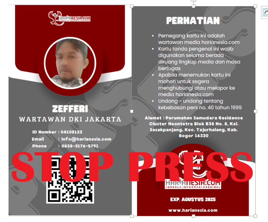 ZEFFERI STOP PRESS