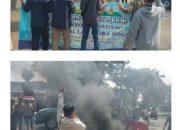 Polsek Cibinong Kawal Adanya Aksi Unjuk Rasa Mahasiswa di Kantor Dinas Pemadam Kebakaran Kabupaten Bogor Berjalan Kondusif