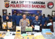 Puluhan Pengedar Narkotika dan Obat-obatan Di Tangkap Sat Narkoba Polrestabes Bandung