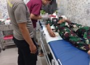 Polsek Ciomas Bersama Unit Laka Lantas Cek TKP dan Evakuasi Korban Pembacokan Anggota TNI Yang Dilakukan Oleh Geng Motor