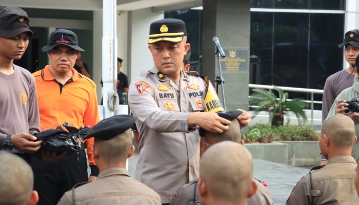 Puluhan Bintara Remaja Angkatan 50 Polres Bogor Ikuti Tradisi Pembaretan di Polres Bogor 2