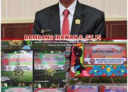 Gedung DPRD Provinsi Kalimantan Tengah, dipenuhi Puluhan Karangan Bunga, Saat Bambang Irawan Dilantik