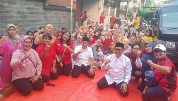 Terlihat Kompak , Calon Wakil Gubernur Banten H.Ade Sumardi dan Wakil Walikota Tangerang H.Maryono Sambangi Warga Larangan Utara 3