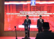 Ketua STIK Lemdiklat Polri Resmi Dilantik Jadi Sekjen Kemenkumham