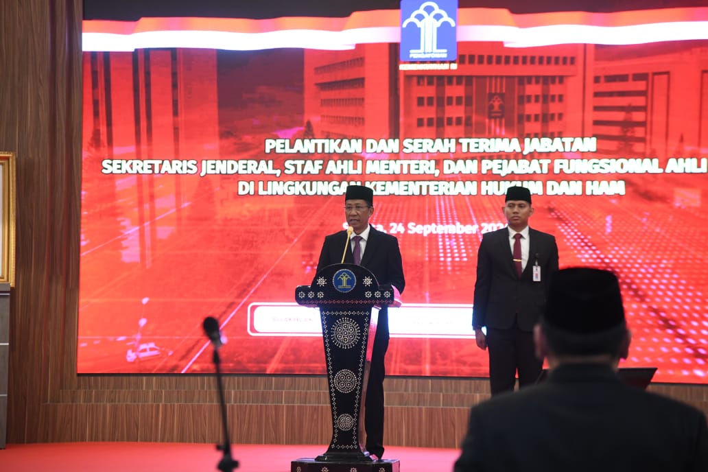 Ketua STIK Lemdiklat Polri Resmi Dilantik Jadi Sekjen Kemenkumham