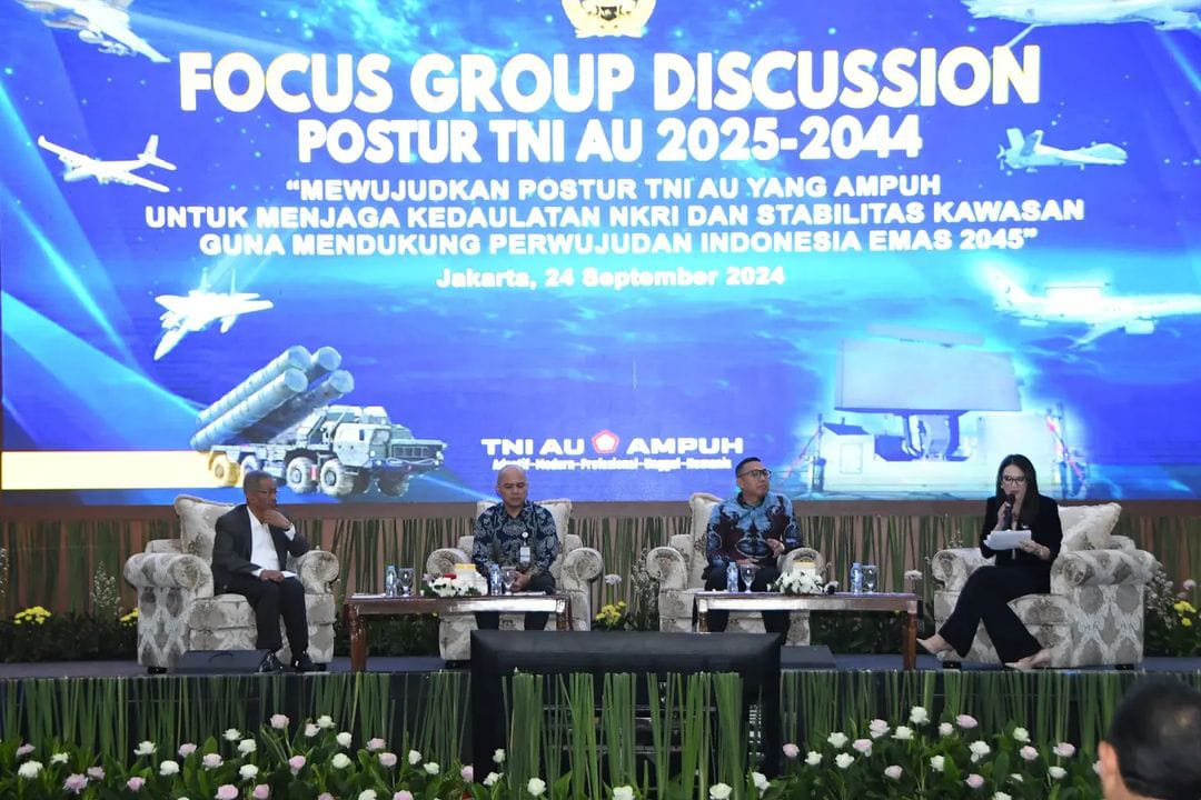 Kasau Tekankan Kesiapan TNI AU Hadapi Ancaman Hibrida dan Modernisasi Alutsista pada FGD Postur 2025-2044