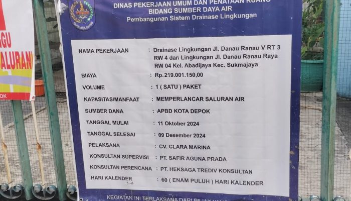 Proyek Drainase Sukmajaya Disorot: Mandor Blokir Kontak Wartawan, Konsultan Bungkam 4