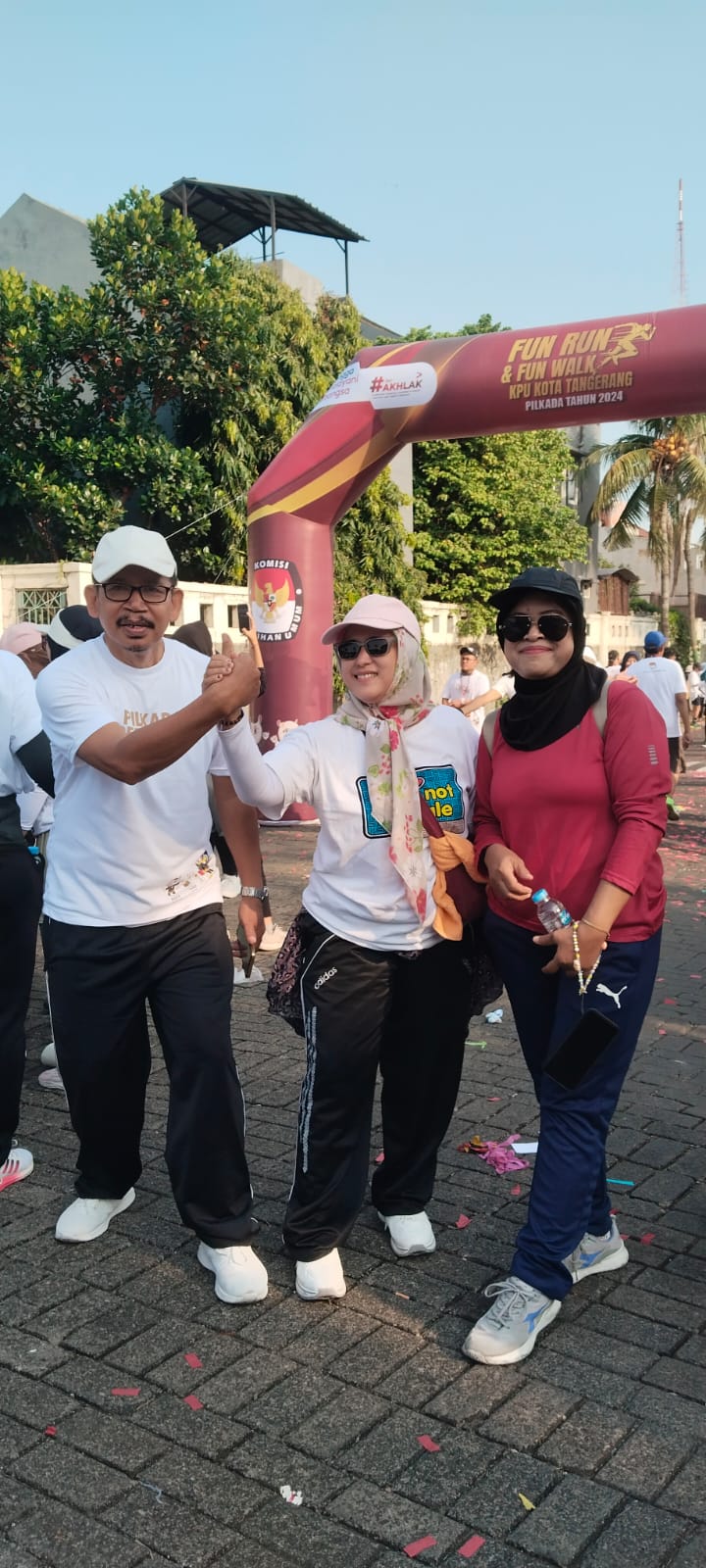 Ibu Ria Salah Satu Peserta Asal Cipadu Jaya, Kecamatan Larangan Kota Tangerang (foto : Hddt Minggu 27/102024)
