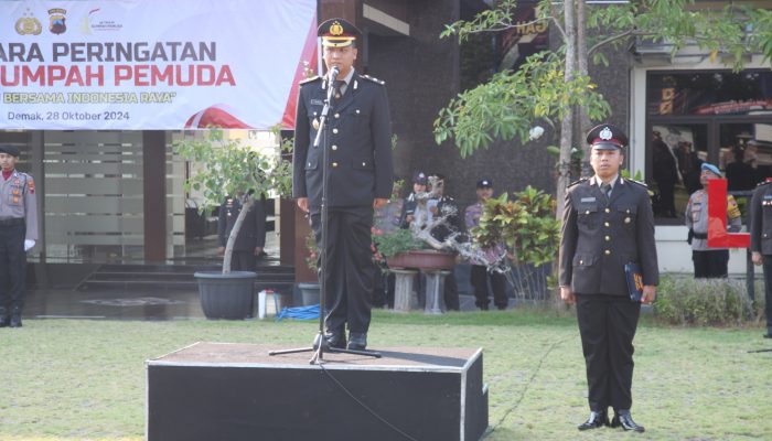 Peringati Hari Sumpah Pemuda Ke-96 Polres Demak Gelar Upacara 2