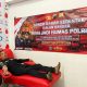 HUT Humas Polri Ke 73, Polres Wonogiri Gelar Donor Darah