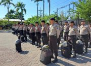 Polres Nganjuk Adakan Latihan Kesiapan Kompi Dalmas untuk Pengamanan Pilkada