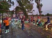 Kapolres Nganjuk Apresiasi Tindakan Cepat Polsek Sukomoro, BPBD dan Warga Atasi Patahan Pohon di Jalan Kedungsuko