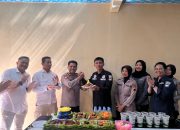 Rayakan HUT Ke 73, Humas Polres Sragen Dapat Kejutan Tumpeng Dari Kapolres