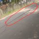 Kembali, Jalan Rusak Jl.Industri Keroncong Jati Uwung Menyebabkan Pengendara Alami Luka Dibagian Kepala