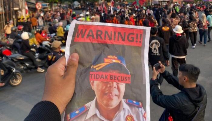 Aksi Solidaritas Dubunderan Bugel Kabupaten Tangerang GMNI Meminta KADUSHUB Dan KASTPOL PP dicopot