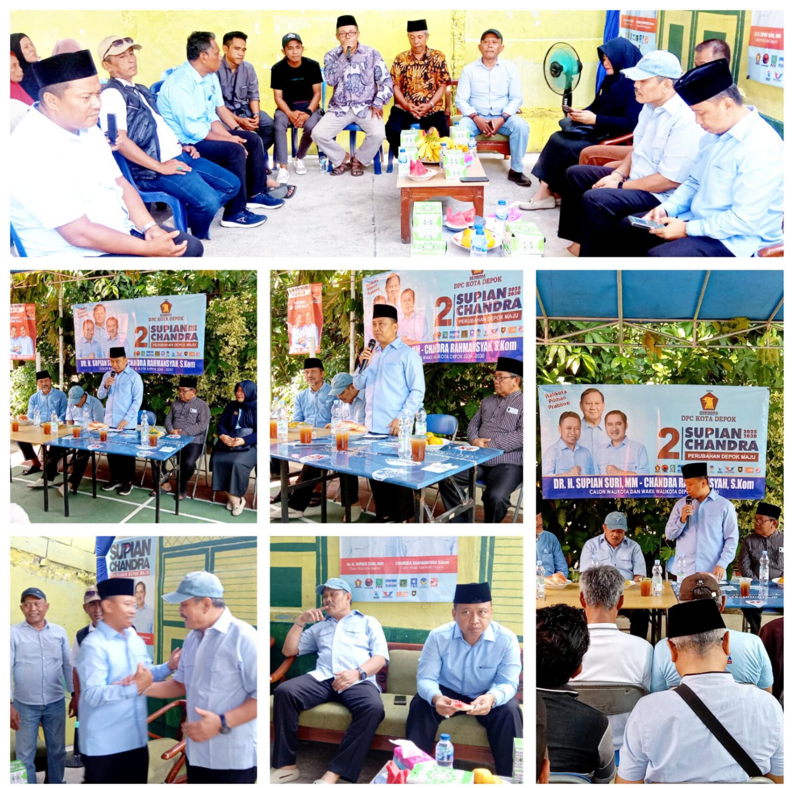 Ket foto : Kegiatan team kemenangan Supian Suri - Candra Rahmansyah. (dok. Harianesia.com)