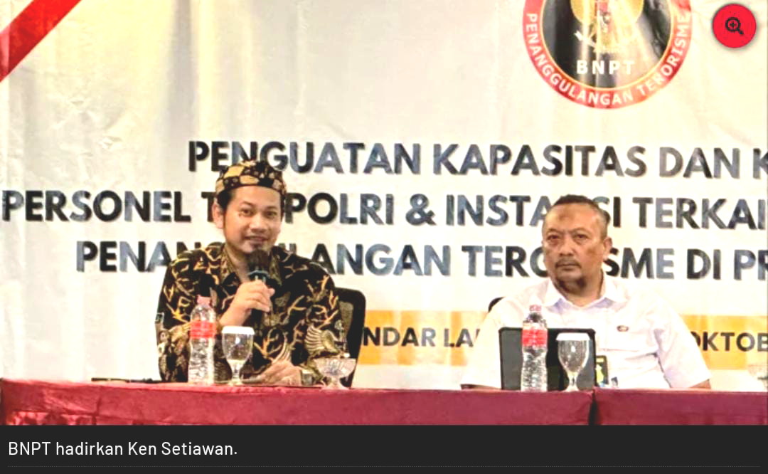 Tingkatkan Kewaspadaan, BNPT Hadirkan Ken Setiawan Latih Personel TNI Polri Hadapi Ancaman Terorisme