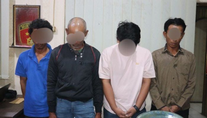 Empat Orang Tersangka Judi Remi Ditangkap Tim Opsnal Polres Sragen 2
