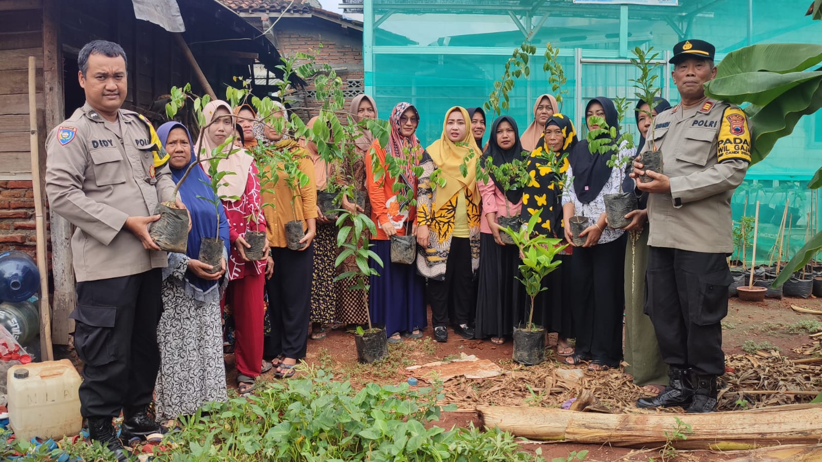 Kapolsek Gajah Ajak Kelompok Wanita Tani Dukung Program Ketahanan Pangan