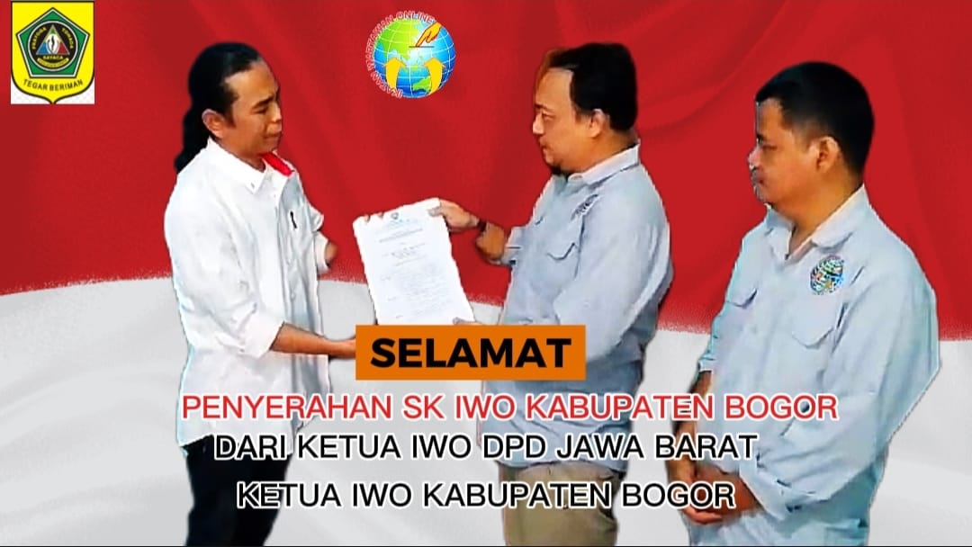 Terima SK, Lekat Azadi Ingin IWO Jadi Rumah Terbaik Bagi Pewarta Online di Bogor