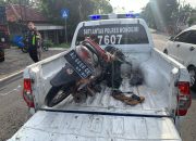 Polisi Olah TKP Lakalantas Di Jalan Wonogiri Ngadirojo, 1 Orang Meninggal Dunia