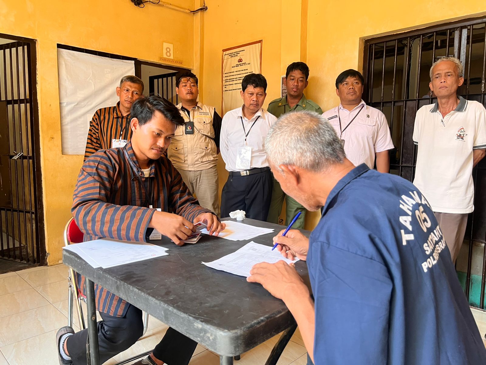 Sebanyak 25 Tahanan Polres Sragen Gunakan Hak Pilih pada Pemungutan Suara Pilkada 2024