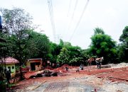 Misteri Gedung di Bawah SUTET: Pelaksana Bungkam, Proyek Diduga Tanpa Izin?