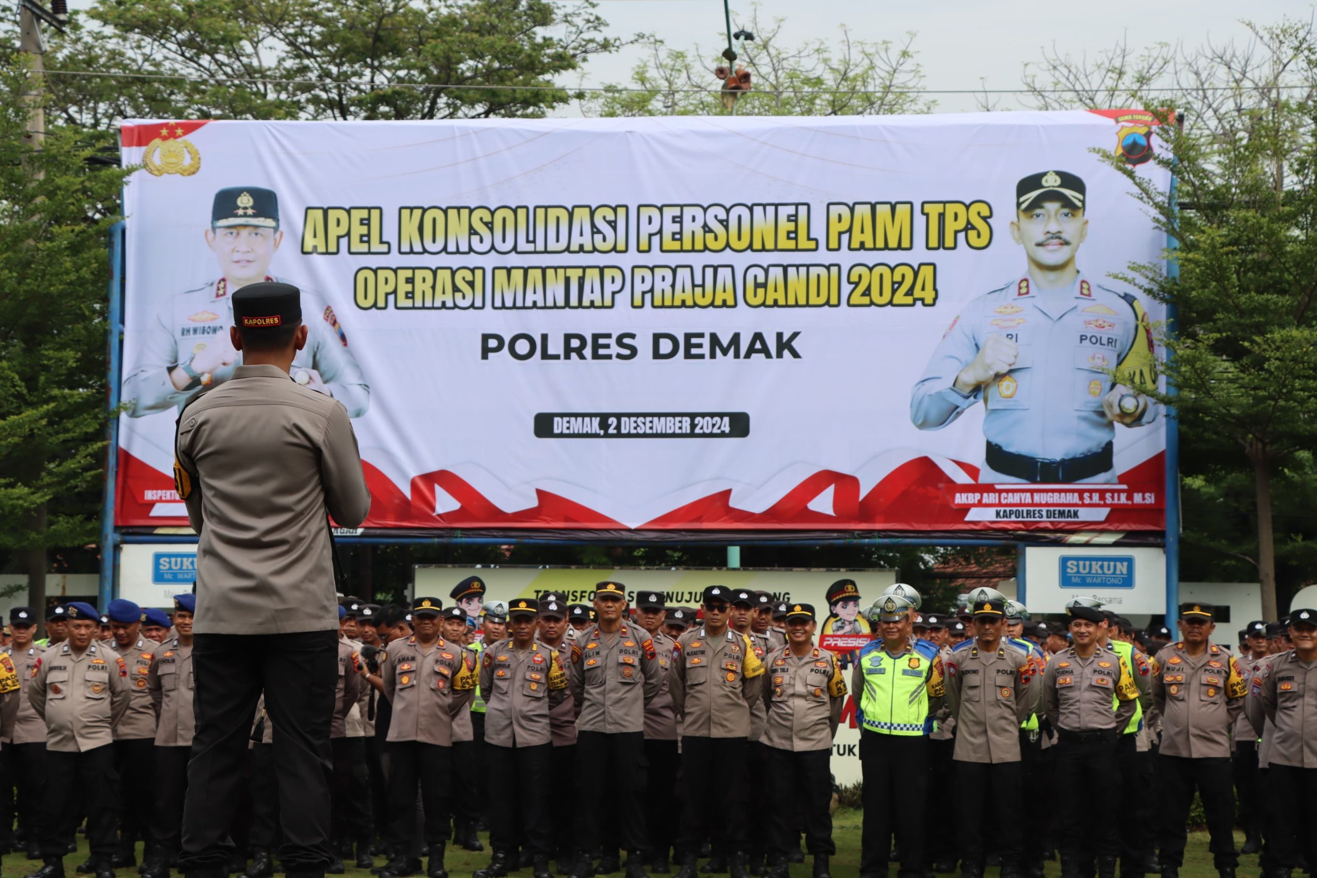 Kapolres Demak Ucapkan Terima Kasih Kepada Personel Pengamanan TPS