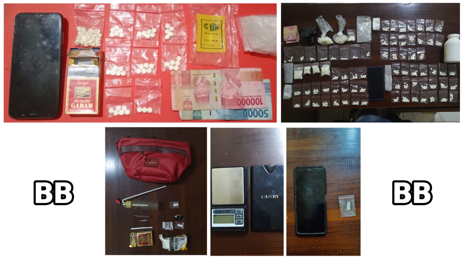 Dua Kasus Narkoba Terungkap, Tiga Tersangka Diamankan Polres Nganjuk