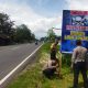 Satlantas Polres Wonogiri Pasang Rambu Peringatan di Titik Rawan Kecelakaan