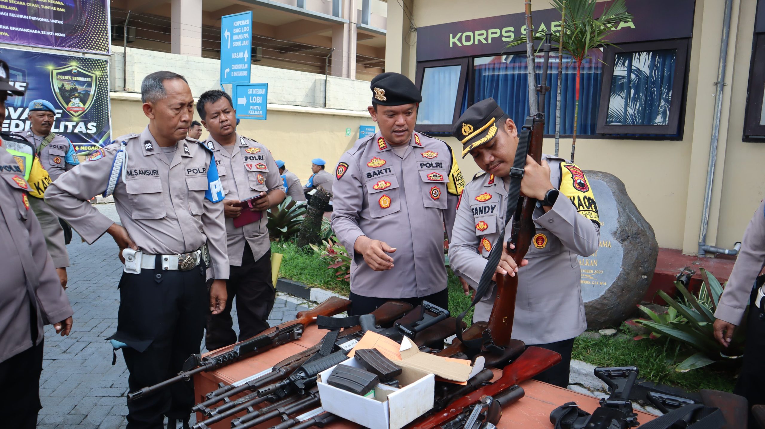 Cegah Penyalahgunaan Senpi Dinas, Polres Semarang Gelar Pemeriksaan Senpi