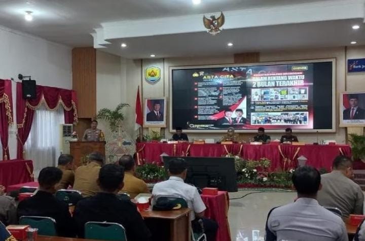 Polres Grobogan Menggelar Rilis Akhir Tahun 2024, Gangguan Kamtibmas Melonjak