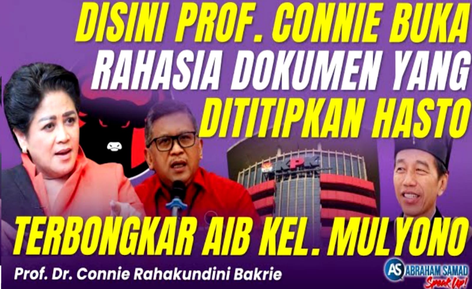 Dalam video podcast bersama mantan Ketua KPK, Abraham Samad, Connie Bakrie Ungkap Hal yang Mengejutkan