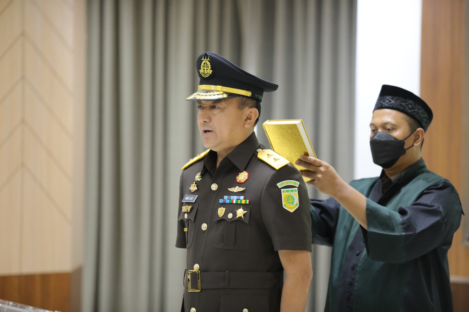 Pelantikan Kolonel Cpm Andi Suci Agustiansyah sebagai Direktur Penindakan Jaksa Agung Muda Bidang Pidana Militer