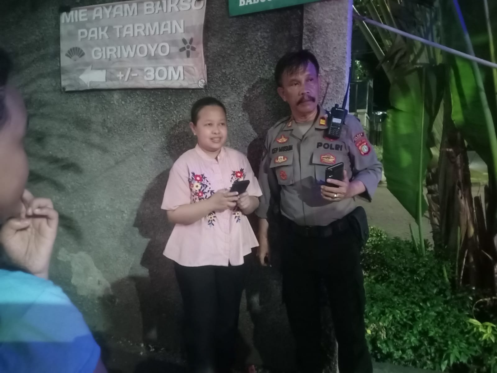 AKP Cep Muslim Anggota Polsek Ciledug dan YN Korban Pemuda (Foto doc Heddot)