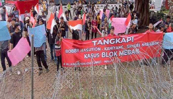 Aliansi Pemuda SUMUT - MALUKU didepan Gedung KPK Jumat 17/1/2025