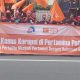 Ratusan Masa Aksi Buruh Menggelar Unjuk Rasa didepan Kejaksaan Agung Jakarta Selatan Jumat (28/2/2025)