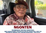 Dr. Anang Iskandar Pakar Hukum Natkotika : Mis Managemen Penanggulangan Narkotika, Indonesia Miskin Ahli Hukum Narkotika, Namun Kaya