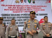 Polres Boyolali Gelar Pelayanan Kepolisian Dan Bakti Sosial Saat CFD Dalam Rangka Hari Bhayangkara Ke-79